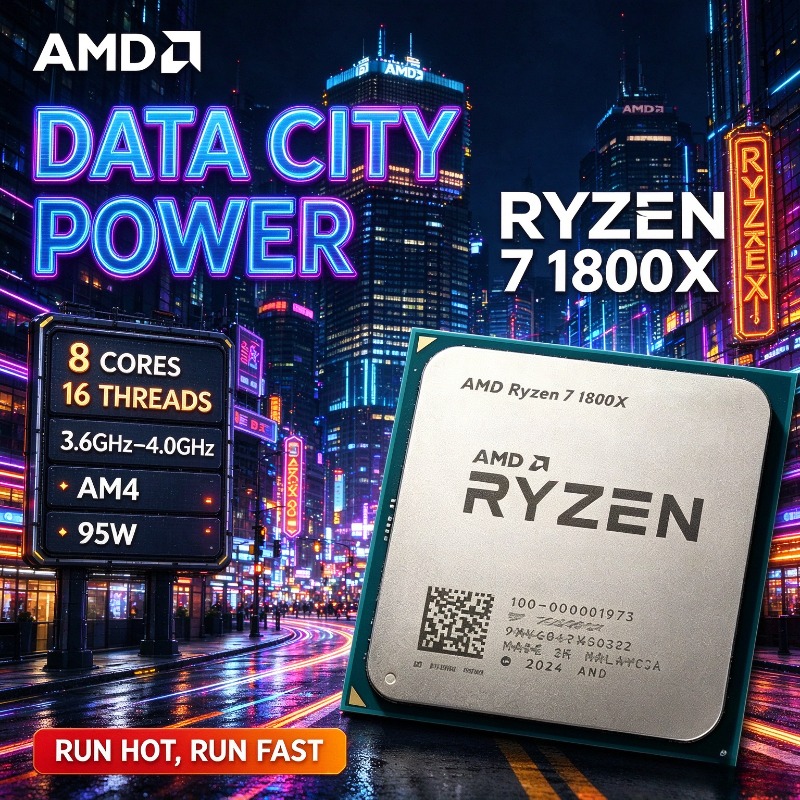 Amd Cpu Ryzen 7 - Processador AMD Ryzen 7 1800X R7