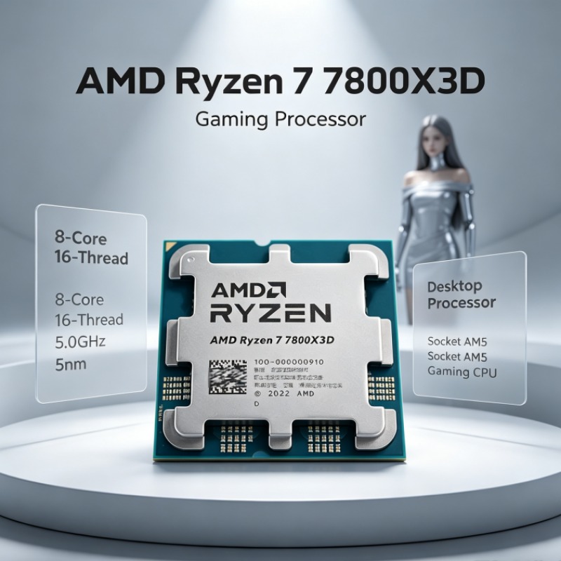 Amd Cpu Ryzen 7 - Processador AMD Ryzen 7 7800X3D Socket