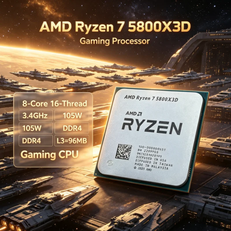 Amd Cpu Ryzen 7 - Processador AMD R7 5800X3D 96 MB