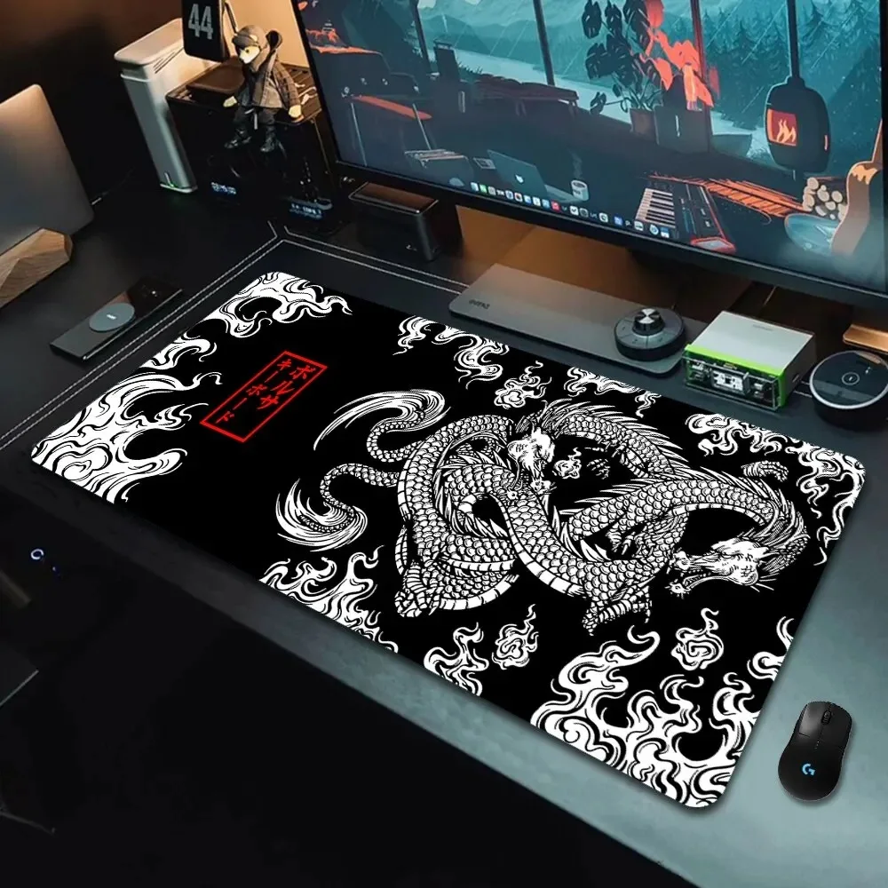 Gaming Keyboard Nearby - Mousepad Gamer Japonês Dragão, Tapete de